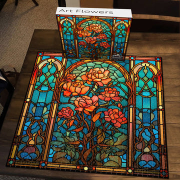 Art Flowers Jigsaw Puzzle 1000 Pieces